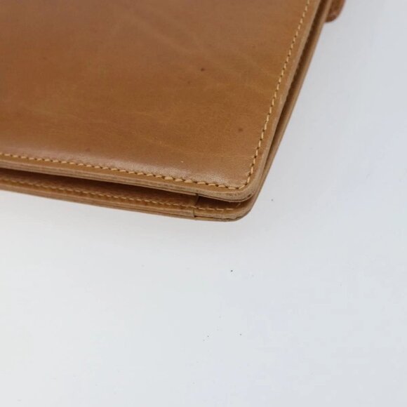 GUCCI Chain Shoulder Bag Leather Beige Gold Auth yk19810 - Picture 4 of 16